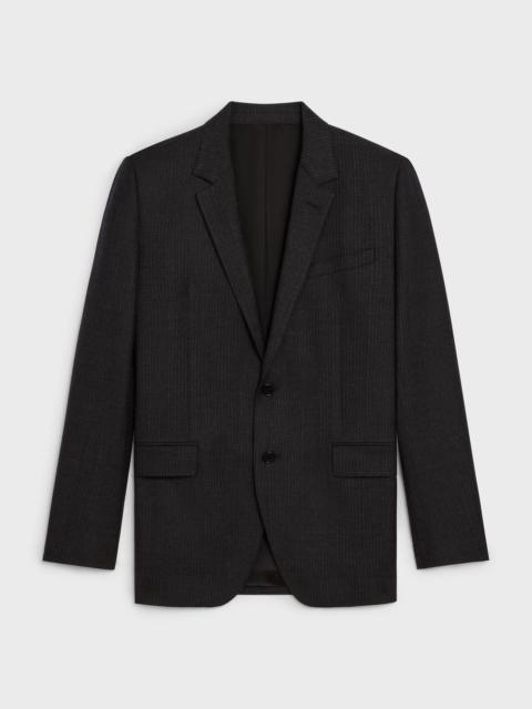 CELINE RECTANGLE JACKET IN STRIPED WOOL
