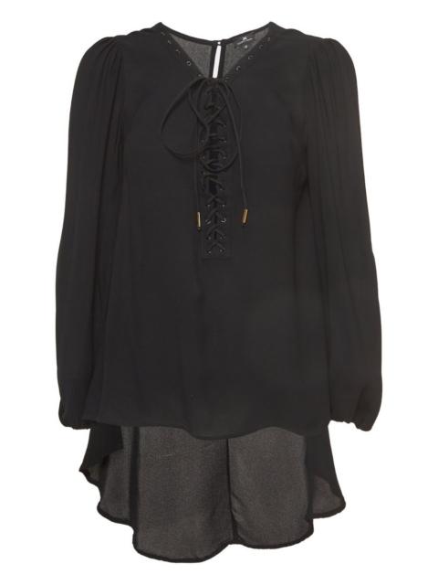 ELISABETTA FRANCHI lace-up blouse