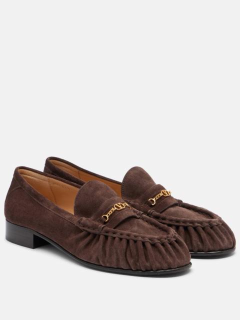 Valentino VLogo suede loafers