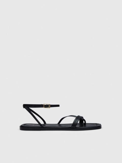 ATP ATELIER Miane Black Nappa Strappy sandals