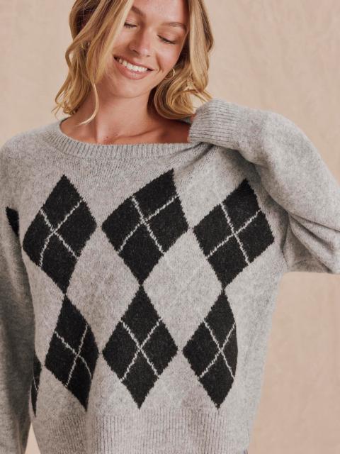 Splendid Astrid Argyle Sweater