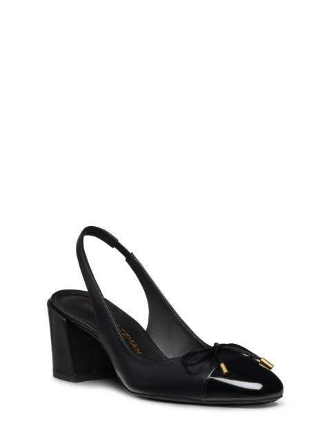 Stuart Weitzman Sleek Bow 50 Slingback Pump