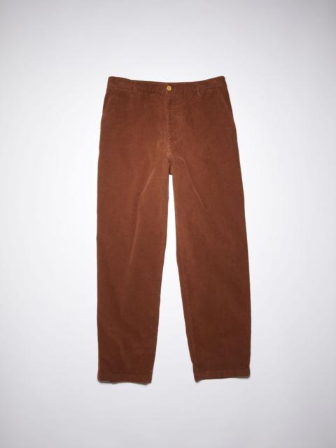 Acne Studios Straight trousers - Chestnut brown