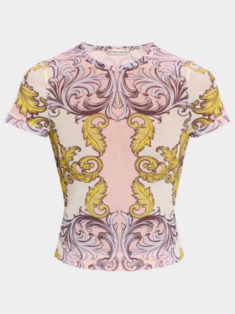 Alice + Olivia Day Dreamer Tess Crewneck Tee