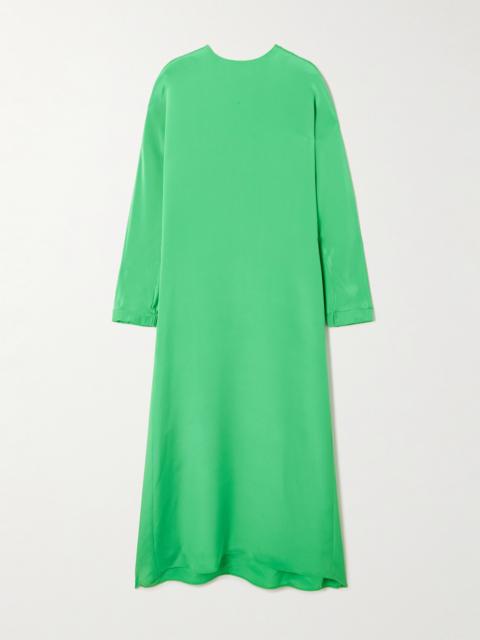 Tibi Silk Crepe De Chine Maxi Dress