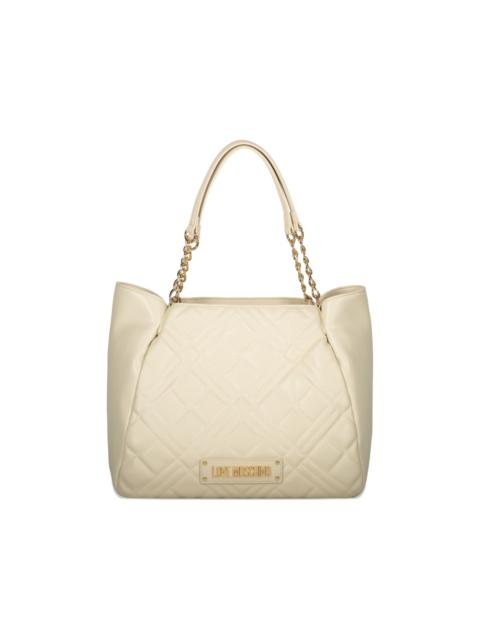 Moschino logo-appiqué shoulder bag