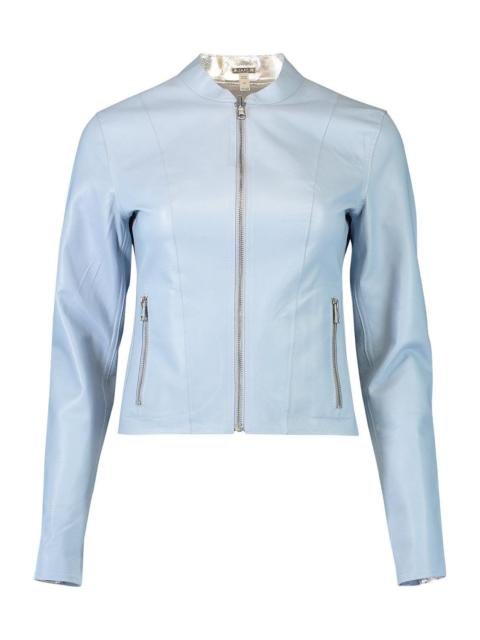 LAMARQUE Chapin Bomber Jacket - Baby Blue Silver
