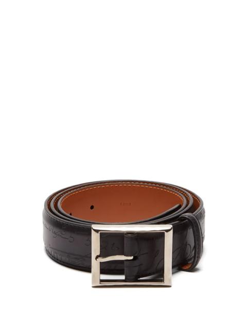 Berluti Scritto leather belt
