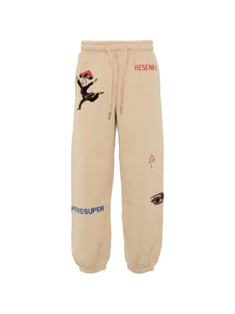 logo-embroidered track pants