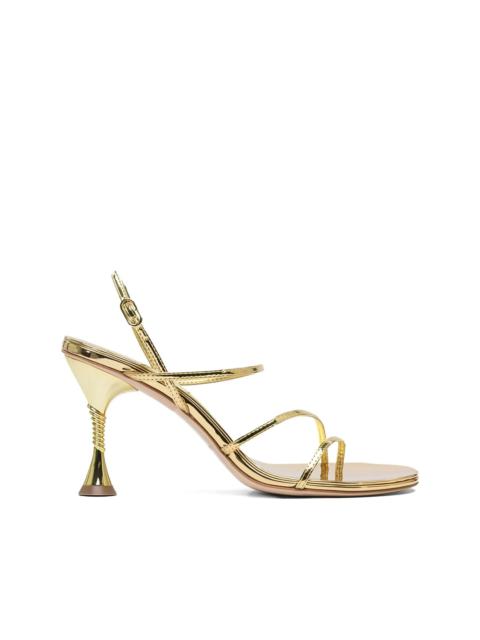 90mm Helix metallic-effect sandals