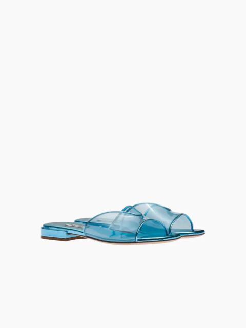 Miu Miu Plexiglas and metallic leather sandals