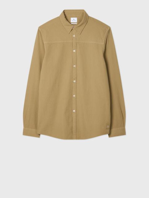 Paul Smith Tan Textured-Cotton Shirt