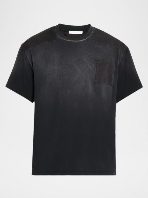 Helmut Lang Men's Cotton Patchwork Crewneck T-Shirt