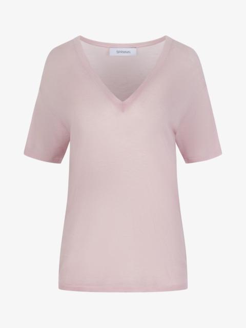 SPRWMN TISSUE V NECK TEE