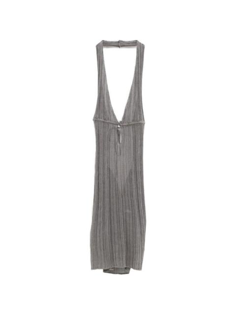 gimaguas Rei halter-neck open-back mini dress