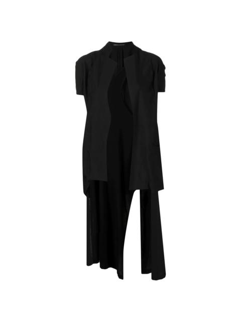 Yohji Yamamoto short-sleeved open-front jacket