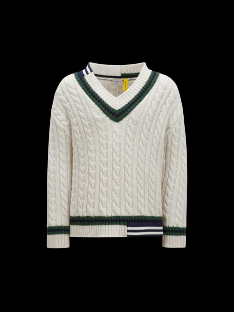 Moncler Wool V-Neck Sweater