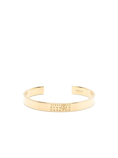 MM6 Maison Margiela logo-engraved bracelet