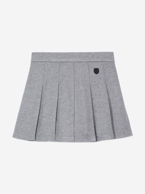 The Kooples SHORT GREY PLEATED SKIRT