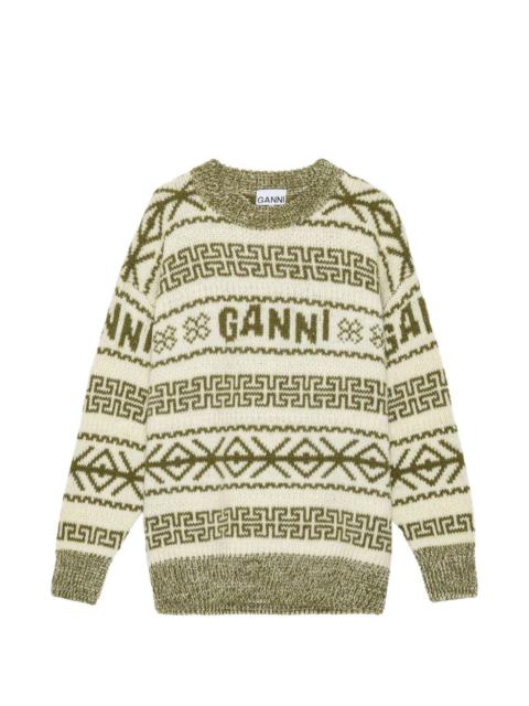 GANNI patterned sweater
