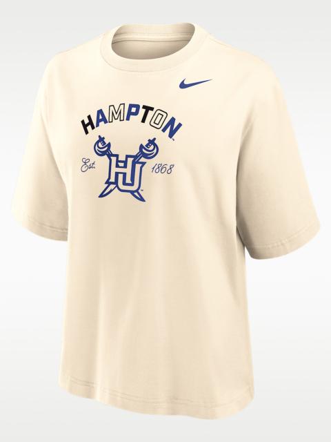 Nike Nike College (Hampton University) Women's Boxy Cotton T-Shirt