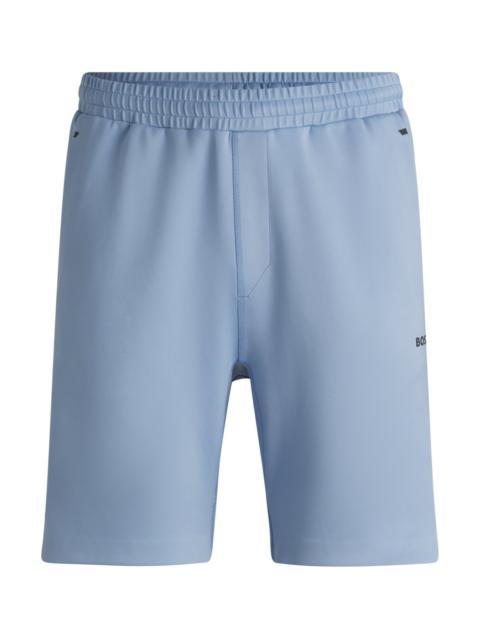 ACTIVE STRETCH SHORTS WITH DECORATIVE REFLECTIVE DETAILS