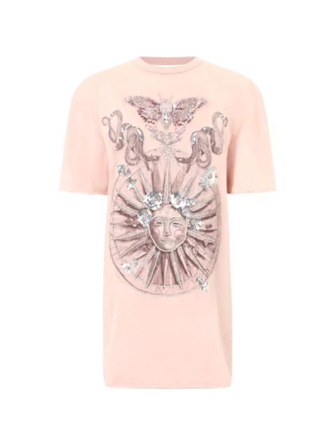 PHILIPP PLEIN open-back butterfly-motif tattoo mini dress