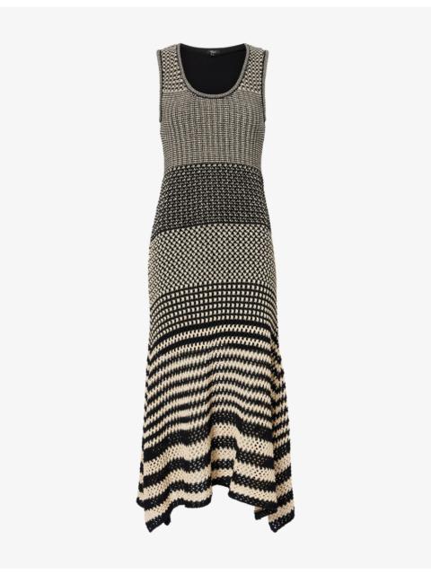 Rails Yvette Striped Cotton-Knit Midi Dress