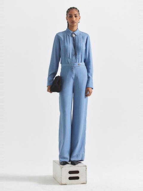 DEREK LAM 10 CROSBY LILO TUXEDO SHIRT