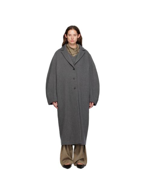 LE17SEPTEMBRE Gray Balloon Arm Coat