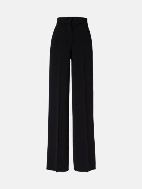 Max Mara High-rise cady wide-leg pants
