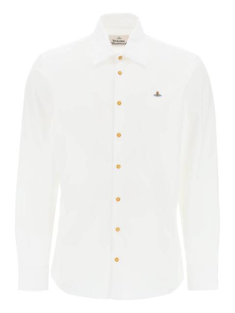 Vivienne Westwood GHOST SHIRT WITH ORB EMBROIDERY