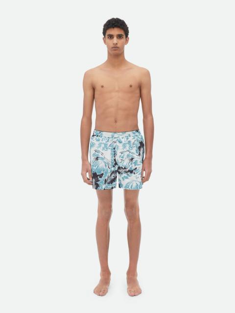 Bottega Veneta Printed Nylon Swim Shorts