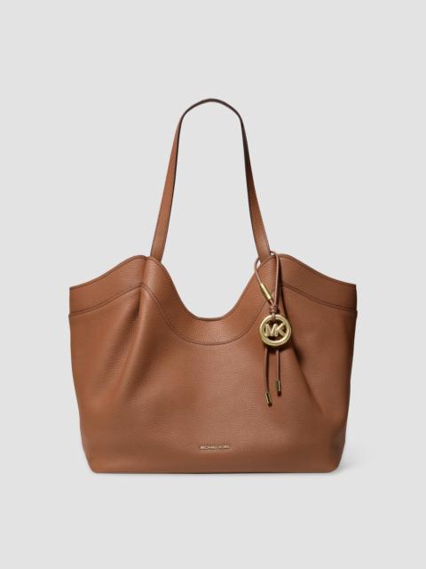 MICHAEL KORS Women's Nolita Large Leather Tote Bag - Luggage