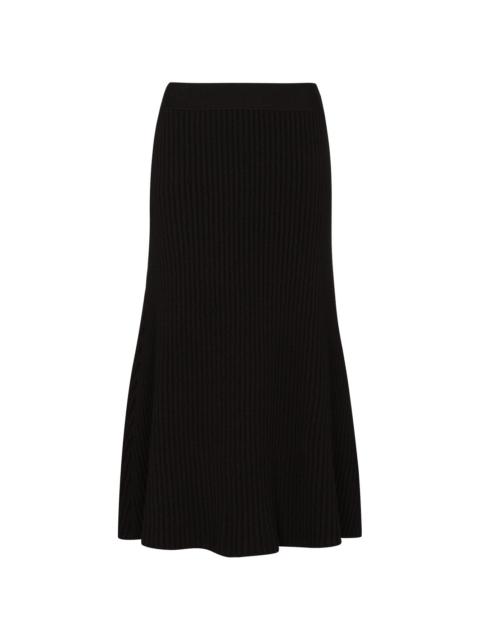 Bottega Veneta ribbed-knit midi skirt