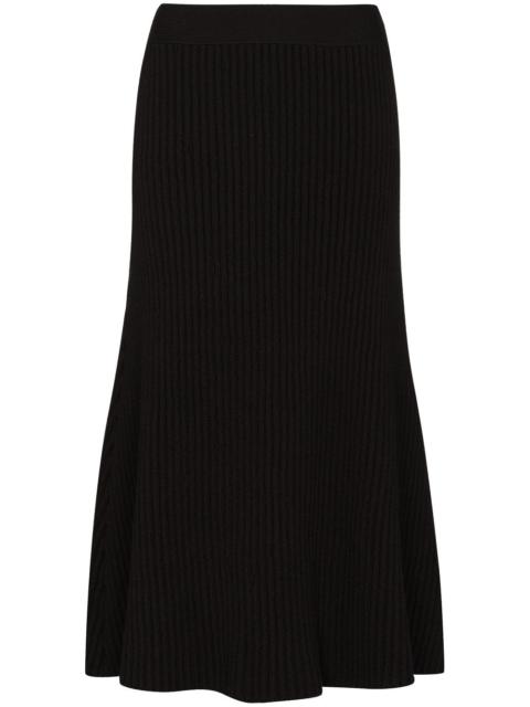 Bottega Veneta ribbed-knit midi skirt