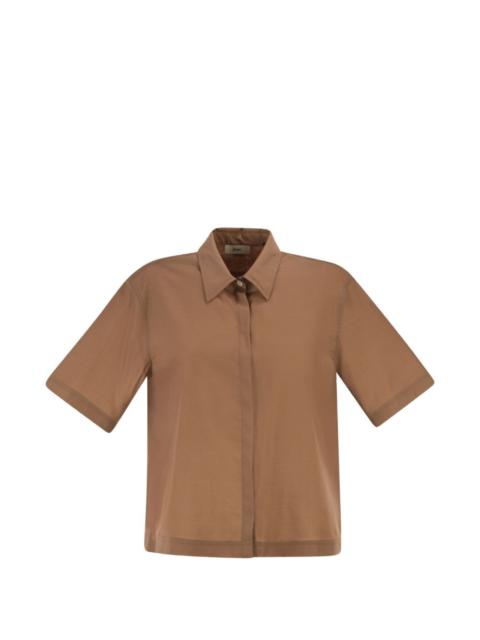 Herno short-sleeve classic collar shirt