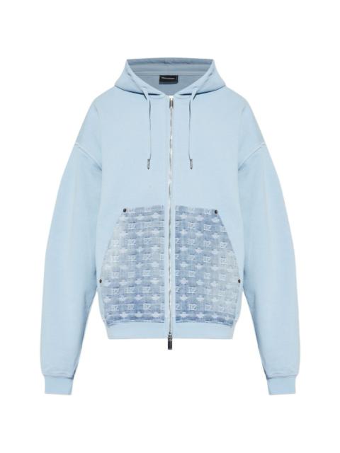 DSQUARED2 hooded patterned jacket