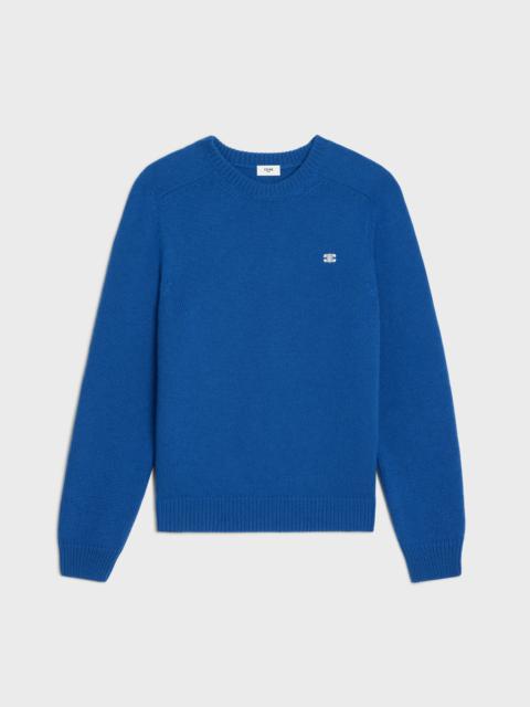 CELINE triomphe crew neck sweater in cashmere wool