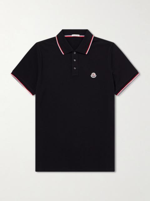 Moncler Logo-Appliquéd Cotton-Piqué Polo Shirt