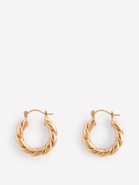 BODEN Chunky Twist Hoops-Gold Colour