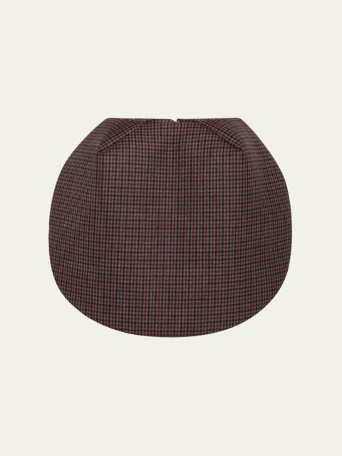 Marc Jacobs Check Wool Circular Skirt
