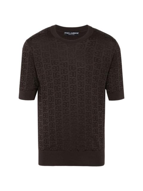 Dolce & Gabbana monogram-jacquard T-shirt