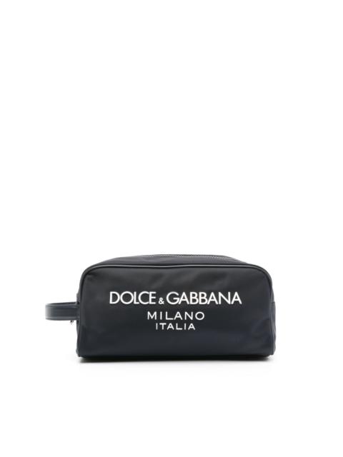 Dolce & Gabbana logo-embossed wash bag