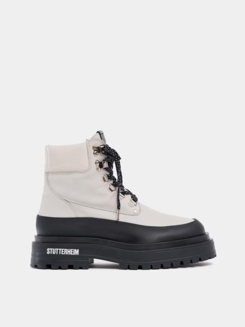 Stutterheim Road Walker Leather Ivory