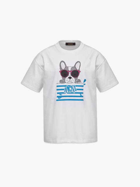 MCM Women’s MCM Sommer M Pup Print T-Shirt in Organic Cotton
