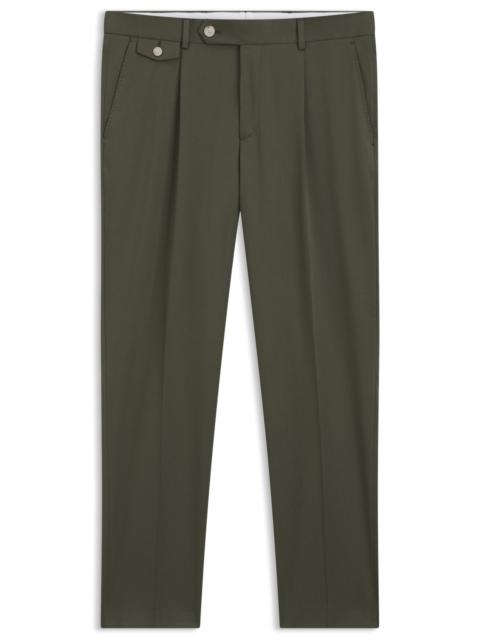 BOSS TAPERED-FIT PANTS IN A COTTON BLEND