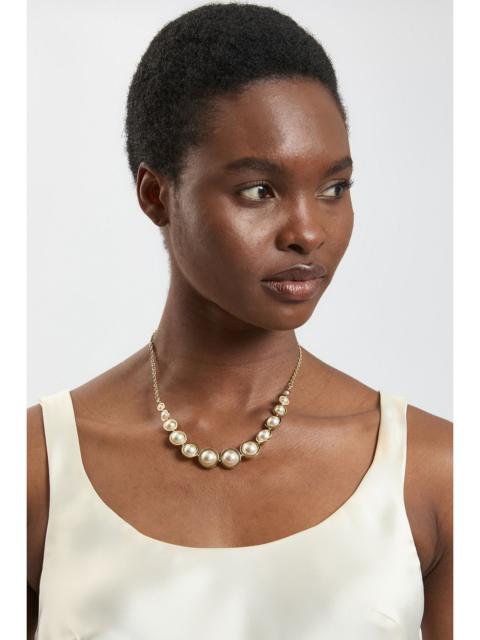 KAREN MILLEN Logo Pearl Necklace