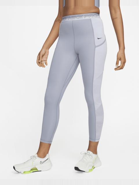 Women's Nike Pro High-Waisted 7/8 Training Leggings with Pockets