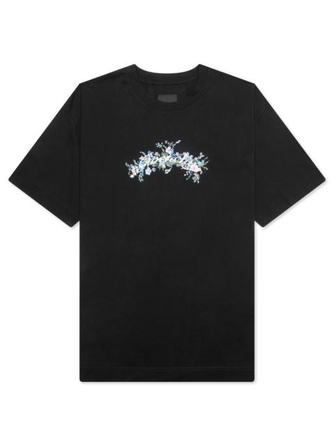 Givenchy FLOWERS COTTON T-SHIRT - BLACK